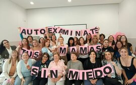 Imagen de Pueblo Esther se visti&oacute; de rosa: una jornada de conciencia y encuentro