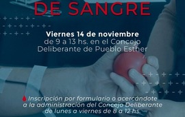 Imagen de Nueva colecta de sangre en Pueblo Esther: &uacute;ltima campa&ntilde;a del a&ntilde;o