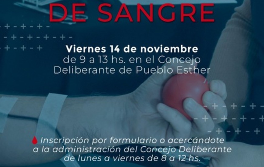 Imagen de Nueva colecta de sangre en Pueblo Esther: &uacute;ltima campa&ntilde;a del a&ntilde;o