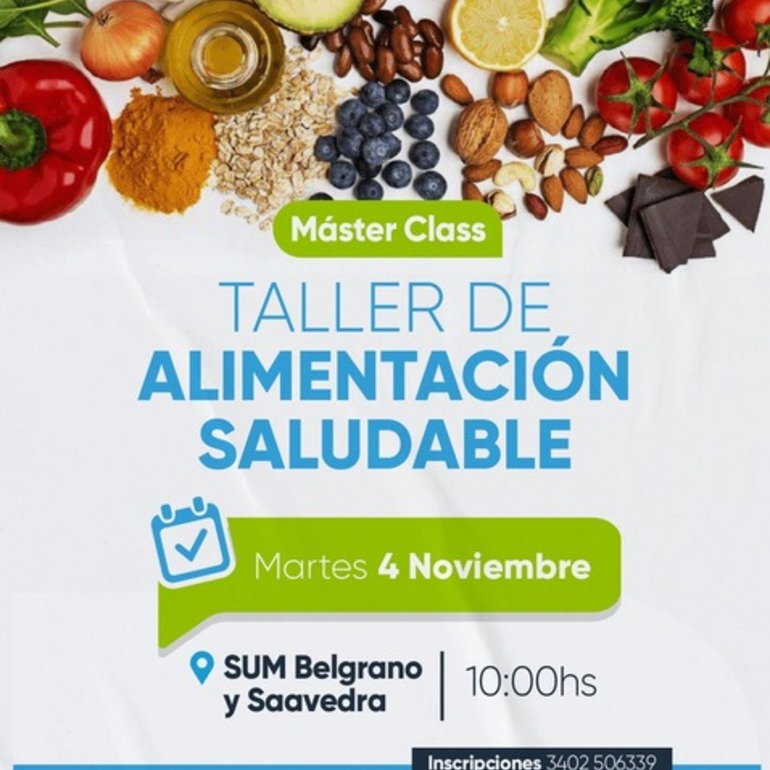 Imagen de Fighiera invita al primer taller de alimentación saludable