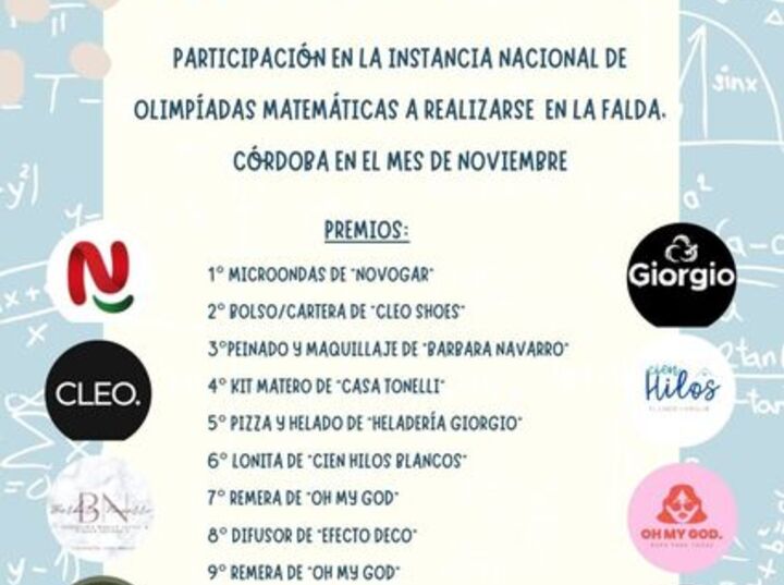Imagen de Estudiantes arroyenses lanzan una rifa para representar a la ciudad en la instancia nacional de las Olimpiadas Matemáticas