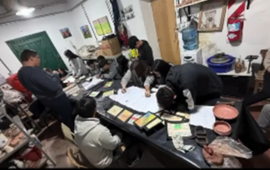 Imagen de Los j&oacute;venes de Pav&oacute;n crearon un mural que refleja la identidad y el paisaje local