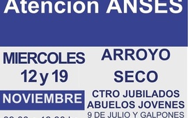 Imagen de ANSES realizar&aacute; dos jornadas de atenci&oacute;n en Arroyo Seco durante noviembre