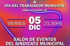 Imagen de El Sindicato Municipal celebra su Gran Fiesta de Fin de Año y Día del Trabajador Municipal