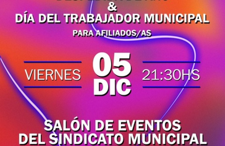 Imagen de El Sindicato Municipal celebra su Gran Fiesta de Fin de Año y Día del Trabajador Municipal