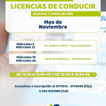 Imagen de Capacitación para nuevas licencias y ampliación de conducir en Alvear