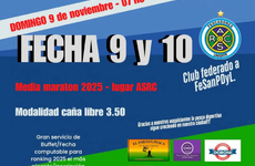 Imagen de Las finales de Pesca: Fecha 9 y 10 del ranking anual de Pescadores del Rowing Club