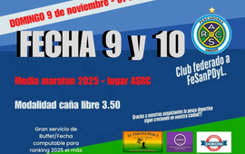 Imagen de Las finales de Pesca: Fecha 9 y 10 del ranking anual de Pescadores del Rowing Club