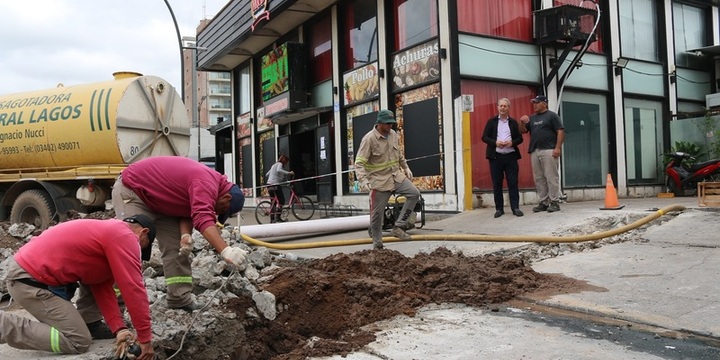 Imagen de Recambio de cañerías en el centro para mejorar el servicio