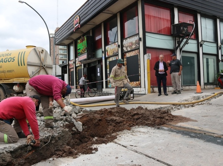 Imagen de Recambio de cañerías en el centro para mejorar el servicio