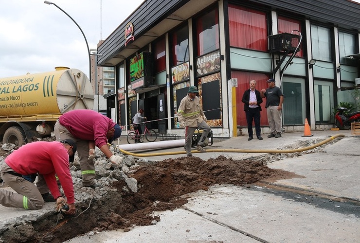Imagen de Recambio de cañerías en el centro para mejorar el servicio