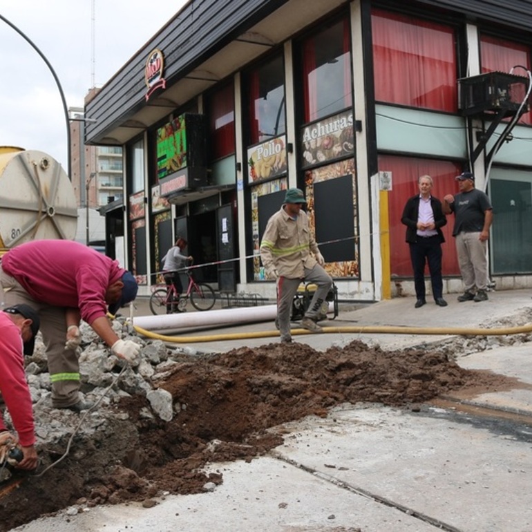 Imagen de Recambio de cañerías en el centro para mejorar el servicio