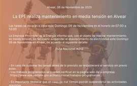 Imagen de La EPE realizar&aacute; mantenimiento en media tensi&oacute;n este domingo en Alvear