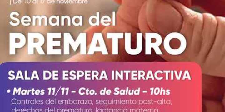 Imagen de Actividades por la Semana del Prematuro en el Centro de Salud Ramón Carrillo y el Hospital N°50
