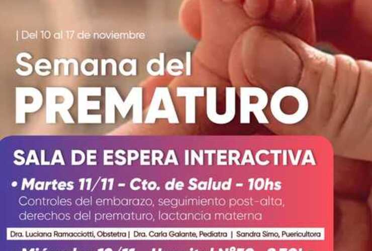 Imagen de Actividades por la Semana del Prematuro en el Centro de Salud �Ram&oacute;n Carrillo� y el Hospital N&deg;50