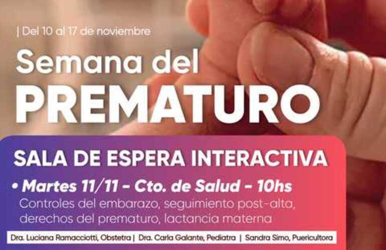 Imagen de Actividades por la Semana del Prematuro en el Centro de Salud Ramón Carrillo y el Hospital N°50