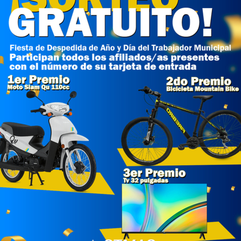 Imagen de SITRAM anunció importantes premios para la fiesta de fin de año de los trabajadores municipales