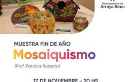 Imagen de El Taller de Mosaiquismo presentará su muestra anual en el Centro Cultural