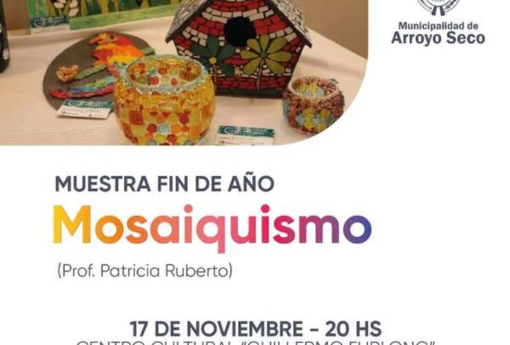 Imagen de El Taller de Mosaiquismo presentará su muestra anual en el Centro Cultural