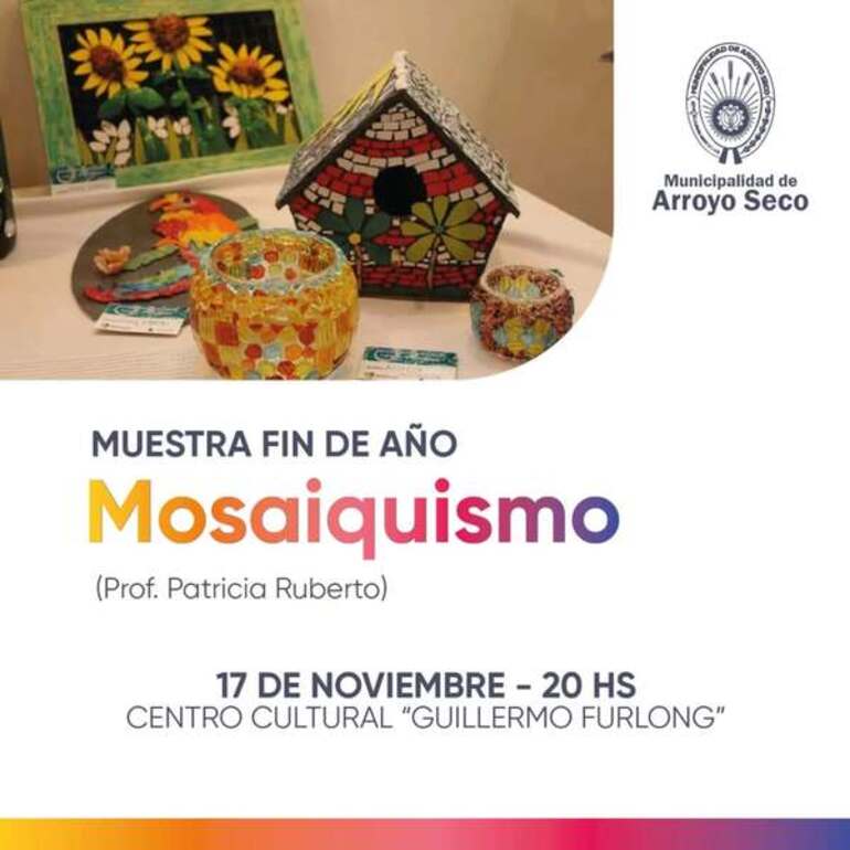 Imagen de El Taller de Mosaiquismo presentará su muestra anual en el Centro Cultural