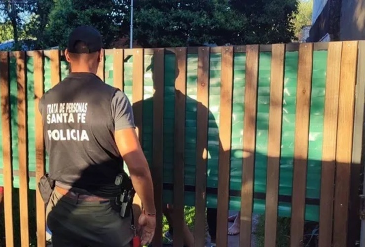 El procedimiento se realizó en una vivienda de Pueblo Esther.