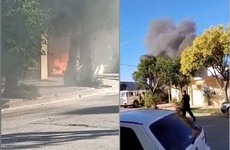 Imagen de Barrio Santa Rita: incendio en un taller mecánico dejó un hombre con quemaduras