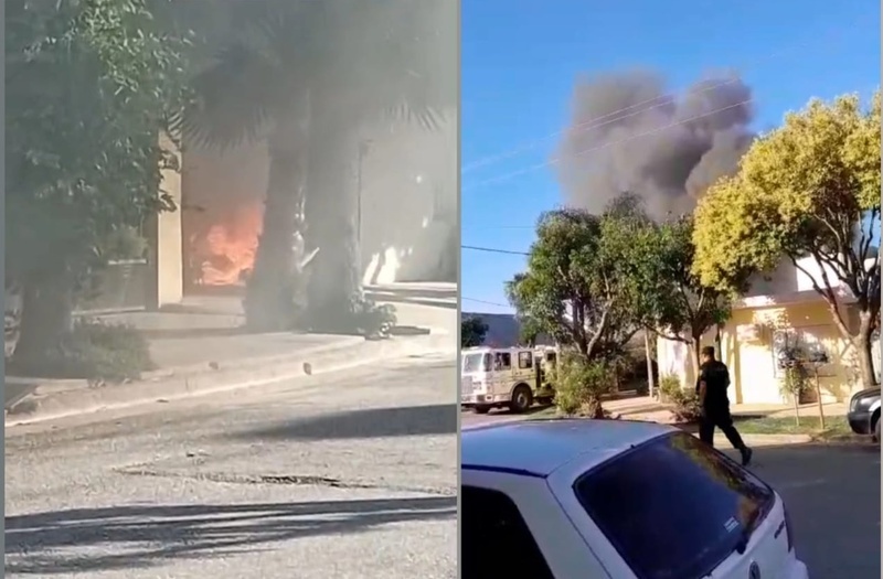 Imagen de Barrio Santa Rita: incendio en un taller mec&aacute;nico dej&oacute; un hombre con quemaduras
