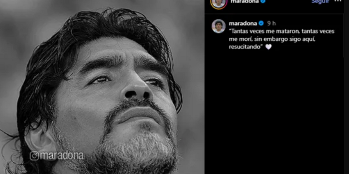 Imagen de A 5 años de su muerte, la cuenta de Maradona resucitó con un mensaje