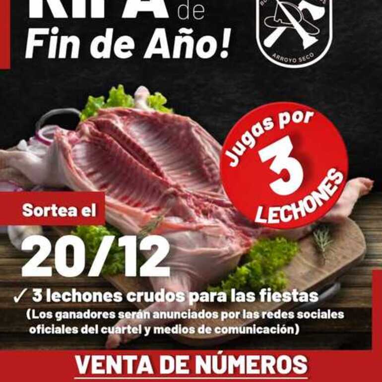 Imagen de Bomberos Voluntarios lanzó una rifa de fin de año a beneficio del cuartel