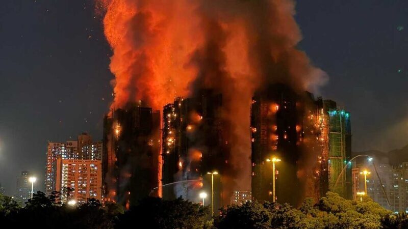 Imagen de Tragedia en Hong Kong: Incendio devora rascacielos y deja al menos 4 muertos y 8 heridos