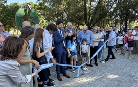 Imagen de Reapertura del Bv. Mansueto Maiorano con la visita del gobernador Pullaro