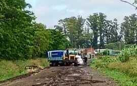 Imagen de El acceso al Club de Pescadores, un desastre tras la lluvia