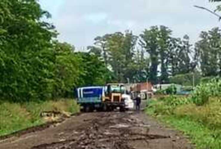 Imagen de El acceso al Club de Pescadores, un desastre tras la lluvia
