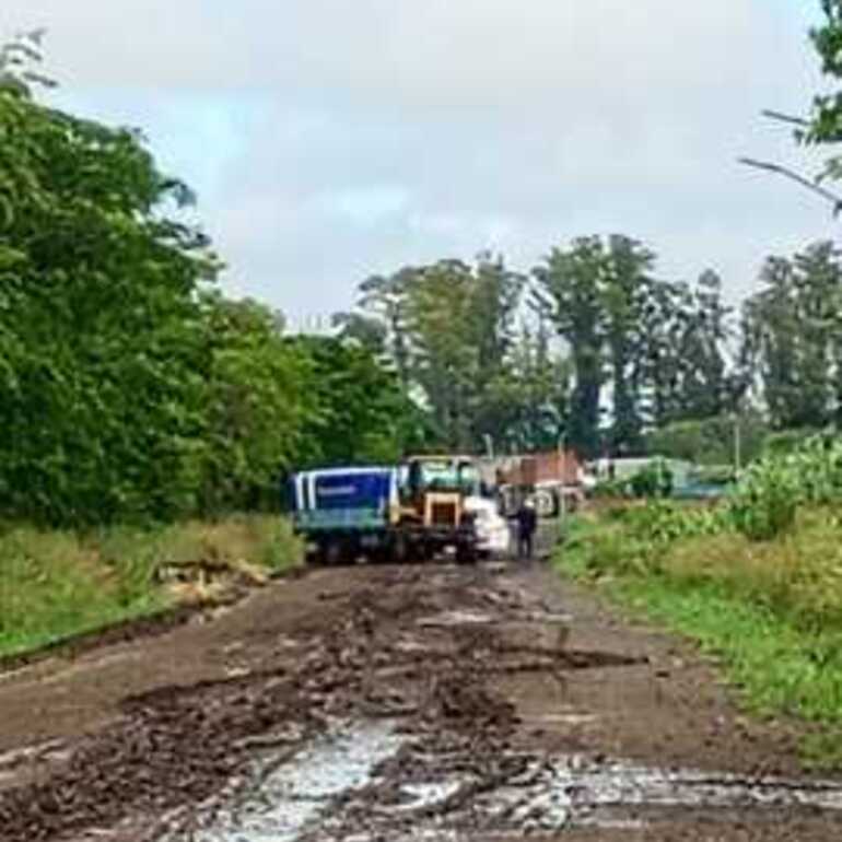 Imagen de El acceso al Club de Pescadores, un desastre tras la lluvia
