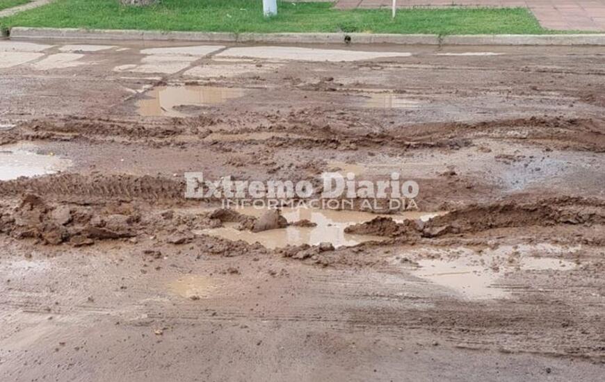 Imagen de Vecino reclama da&ntilde;os en el pavimento por desv&iacute;o de camiones en Alejandro G&oacute;mez al 790