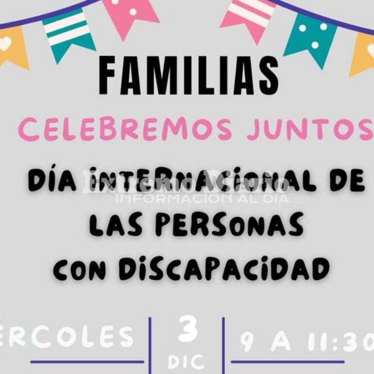 Imagen de La Escuela Especial N°2055 organiza una jornada por el Día Internacional de la Persona con Discapacidad