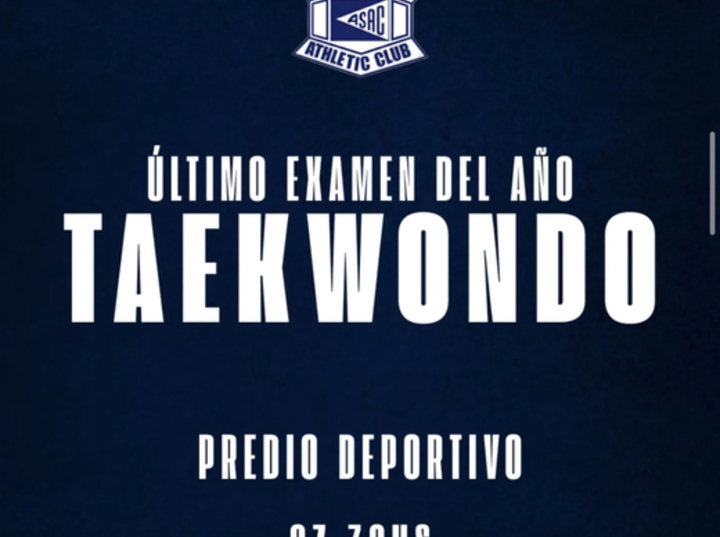 Imagen de Taekwondo Asac: último examen del año en el predio deportivo