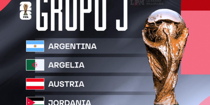 Imagen de Sorteo Mundial 2026: Argentina está en el Grupo J con Argelia, Austria y Jordania