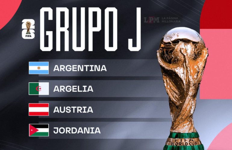 Imagen de Sorteo Mundial 2026: Argentina está en el Grupo J con Argelia, Austria y Jordania