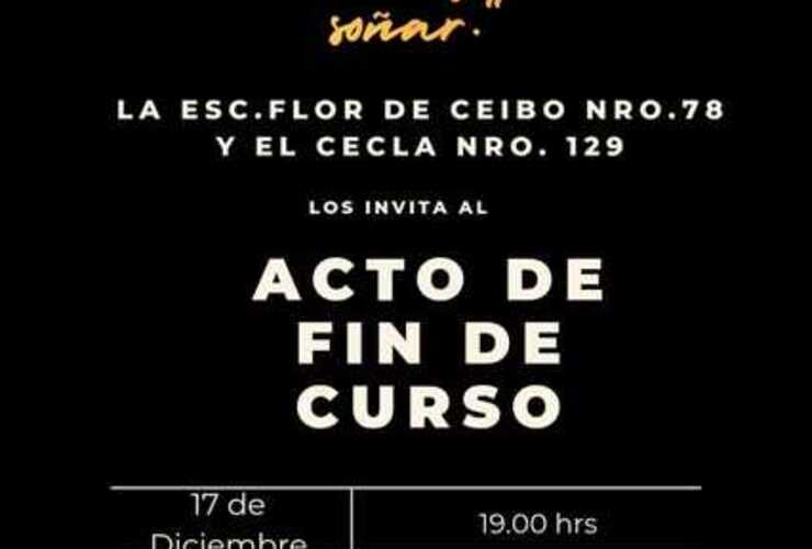 Imagen de La Escuela Flor de Ceibo y el CECLA 129 realizar&aacute;n su acto de fin de curso