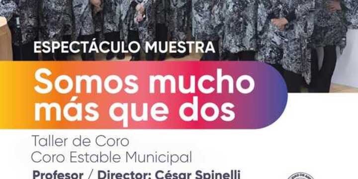 Imagen de El Coro Municipal presentará la muestra Somos mucho más que dos