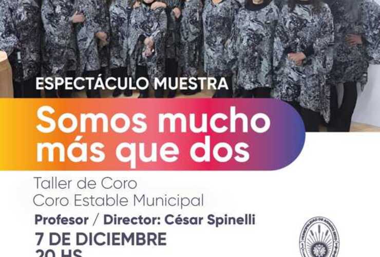 Imagen de El Coro Municipal presentar&aacute; la muestra �Somos mucho m&aacute;s que dos�