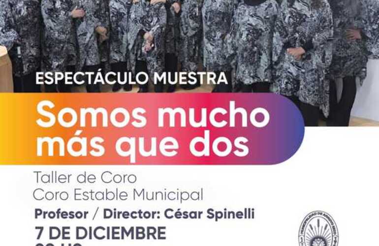 Imagen de El Coro Municipal presentará la muestra Somos mucho más que dos