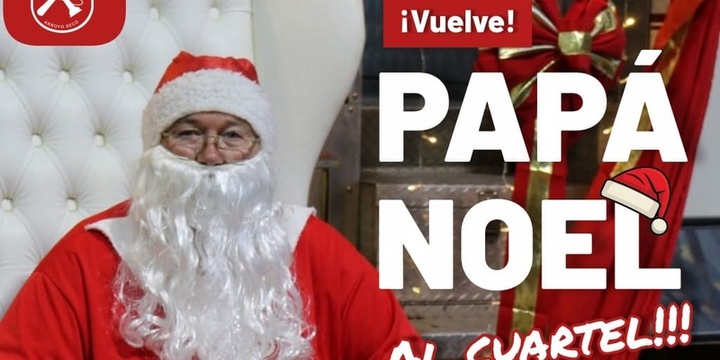 Imagen de Papá Noel vuelve al cuartel de Bomberos Voluntarios de Arroyo Seco