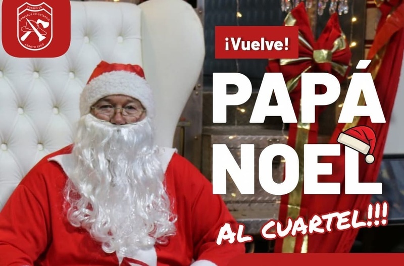 Imagen de Pap&aacute; Noel vuelve al cuartel de Bomberos Voluntarios de Arroyo Seco
