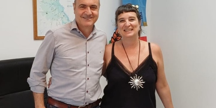 Imagen de Encuentro institucional en Alvear: Intendente Carlos Pighin recibi&oacute; a la jueza comunitaria Mar&iacute;a Sol Castagnino