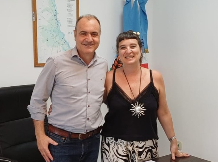 Imagen de Encuentro institucional en Alvear: Intendente Carlos Pighin recibió a la jueza comunitaria María Sol Castagnino