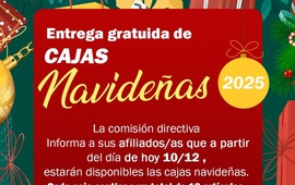 Imagen de Entrega de cajas navideñas en el SITRAM