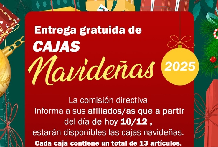 Imagen de Entrega de cajas navide&ntilde;as en el SITRAM