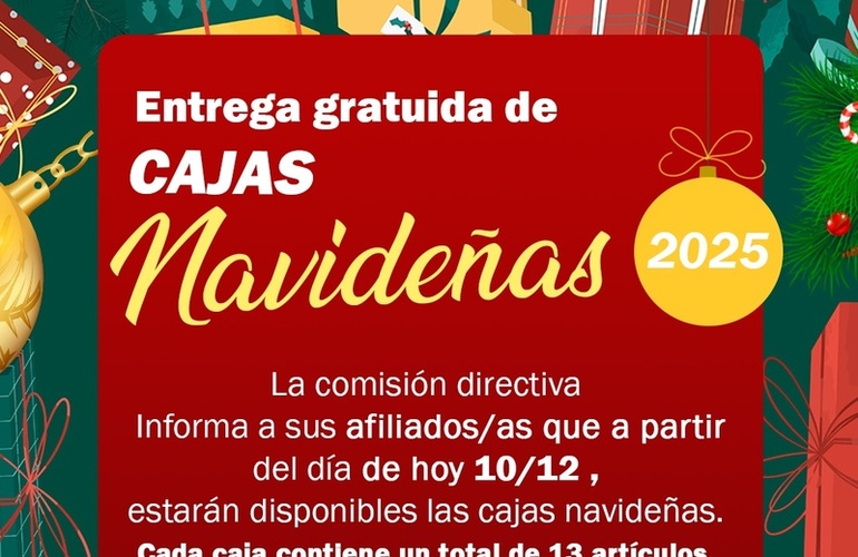 Imagen de Entrega de cajas navideñas en el SITRAM